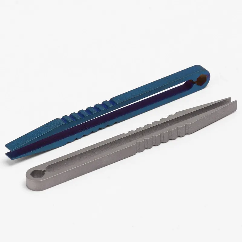 1PC TC4 Clip Titanium Tweezers Pick Up Clamping EDC Multipurpose Gadget Professional Camp Outdoor Pocket Maintenance Tool