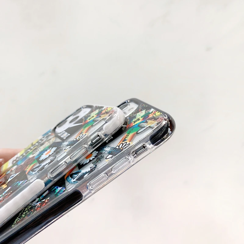 IMIDO корейский модный чехол для телефона с цветочным принтом IPhone 11 Pro XS Max XR 8 7 6 S Plus