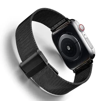 

strap For Apple Watch band 44 mm 40mm iWatch band 38mm 42mm Stainless steel Metal bracelet Milanese Loop Apple watch 5 4 3 2 38