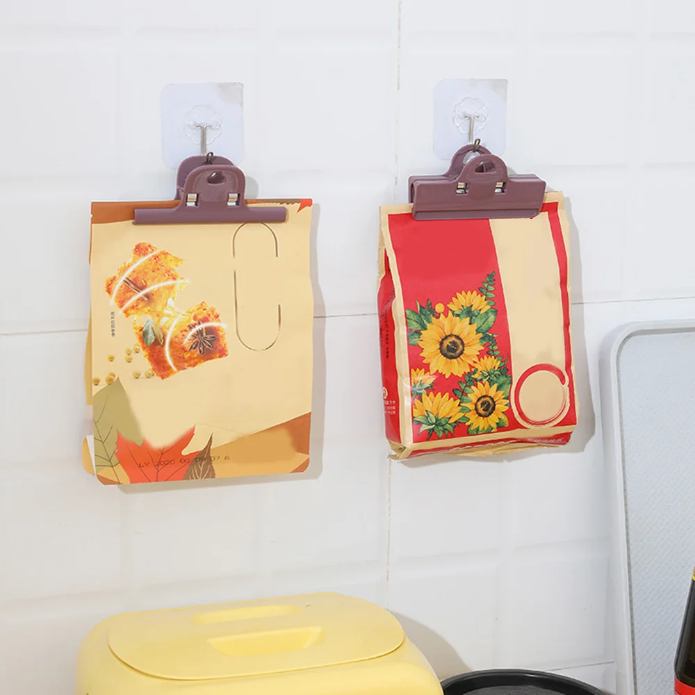 

Portable Sealer Plastic Package Storage Bag Clip Food Storage Bag Sealing Clip With Non-Slip Grip For Cookie Candy Coffee Bean