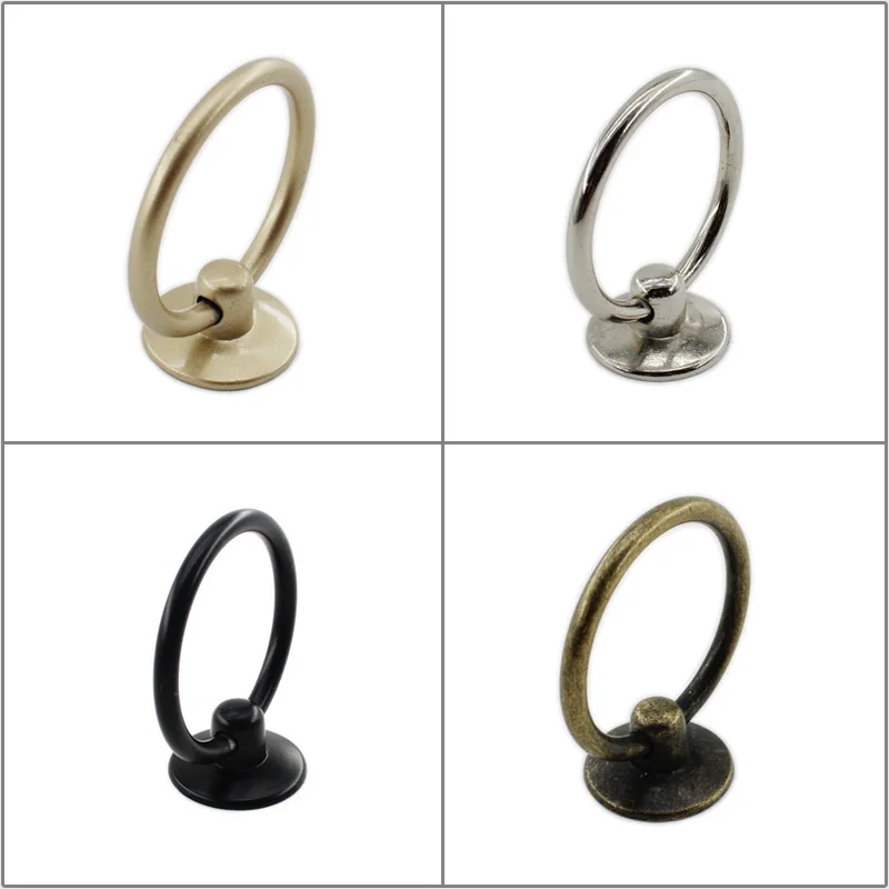

Metal Ring Pull Handle Knob,Ring Pull Handle Cabinet Ring Knobs Metal for Dresser Drawer Cupboard Antique Upholstery with Screws