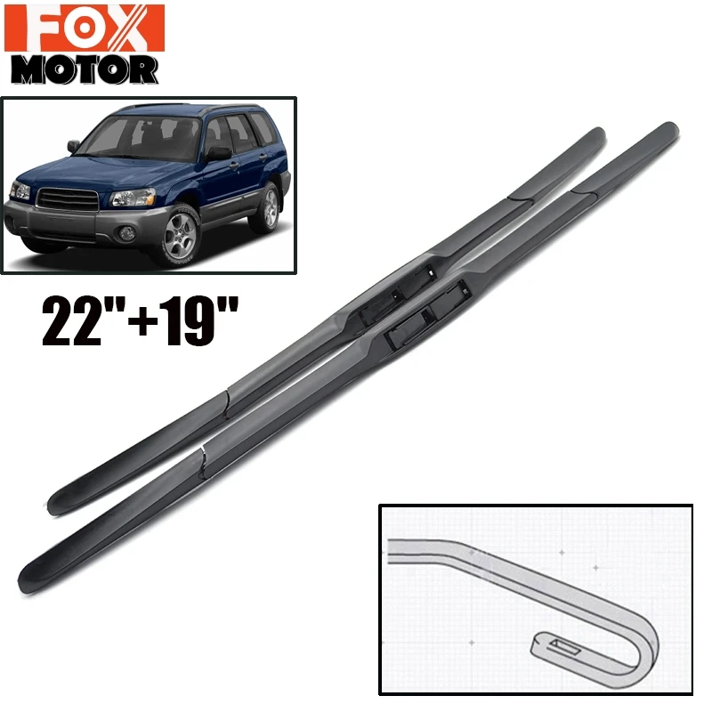 Misima 2" 19" щетки стеклоочистителя ветрового стекла для Subaru Forester 2003-2007 SG 3 секции переднего стекла 2004 2005 2006