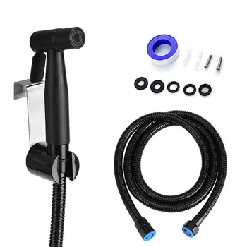 

Bathroom Self Cleaning Easy Install Home Shattaf Handheld Bidet Kit Douche Pregnant Stainless Steel Health Care Wall Mounted