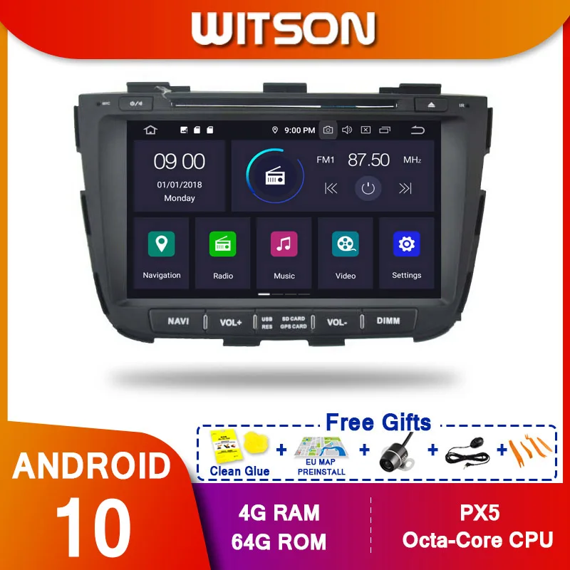 WITSON! Android 10 0 Octa core PX5 автомобильный DVD-плеер для KIA SORENTO 2013 4 Гб ОЗУ 64 ПЗУ