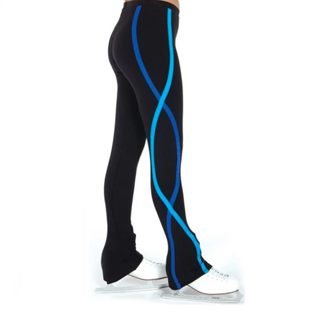 Girls Women Ice Figure Skating Dress Practice Pants Trousers Skate Dressing Tights Leggings Skating Pants Outfit