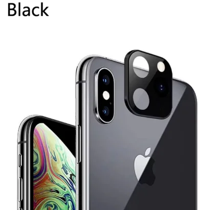 2 uds. Aplicable iPhone Apple X XS cambio máximo de segundos para iPhone11 PRO MAX pegatina de lente modificado cubierta de la C