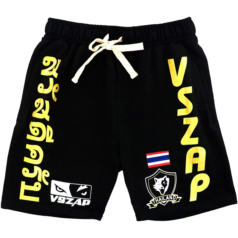VSZAP мужские кикбоксинг, MMA Muay тайские шорты кикбоксинг тренировочный бой Грэпплинг трусы детям для фитнеса тренажерный зал для взрослых Спортивная одежда