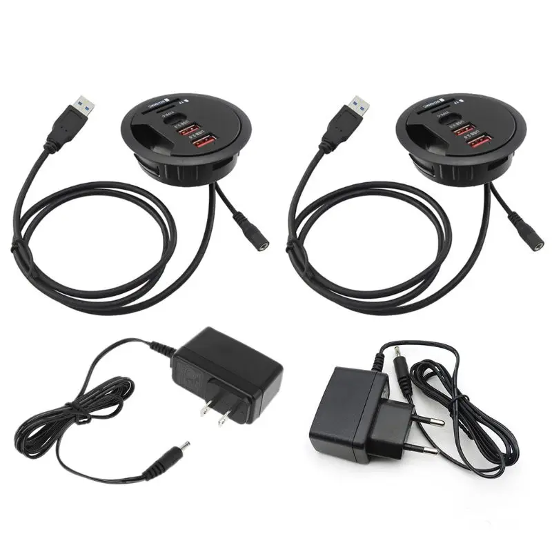 Монтажное отверстие для втулки настольного компьютера EU US 3 порта USB 0 Type C