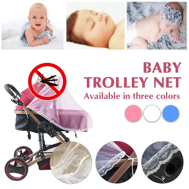 

Ephex Universal Stroller Accessories Protector Stroller Mosquito Mesh Portable Encryption Summer Mosquito Net Safe Half Cover