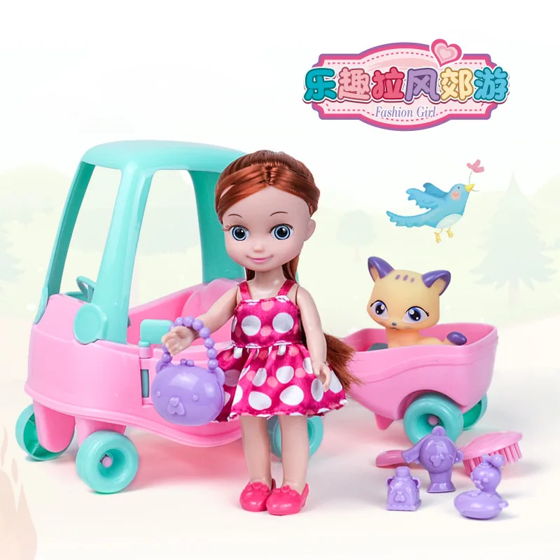 

Children Play House Toys M Carter Doll GIRL'S Character Play House Scene Mini Pet Shop