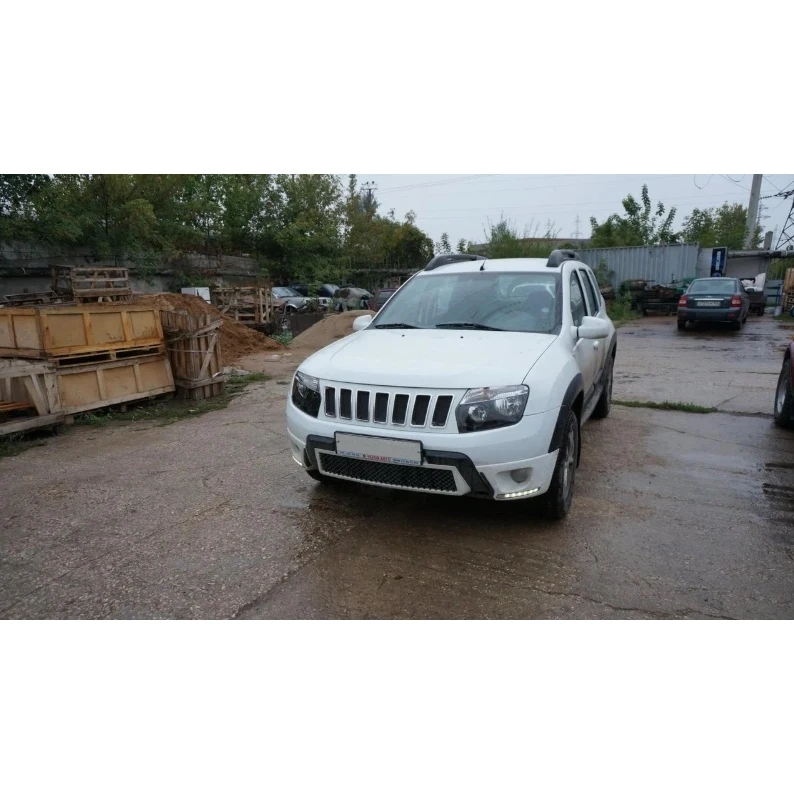 Решетка радиатора Renault Duster(2012-) &quotCherokee Style" | Автомобили и мотоциклы