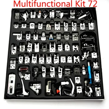

32/48/52/62/72PCS Sewing Machine Presser Foot Press Feet For Brother Singer Kit Braiding Blind Stitch OverLock Zipper Parts