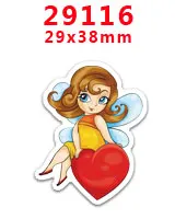 PR-29116 Принадлежности для рукоделия с изображением героев мультфильмов плоские с обратной стороны плоские смолы 30 штук. PR-28643-29301 - Цвет: PR-29116