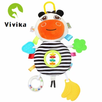 

Creative Baby Toy Cute Soft Function Puzzle Children Plush Doll Pendant Baby Car Hanging Bed Toys with Teether