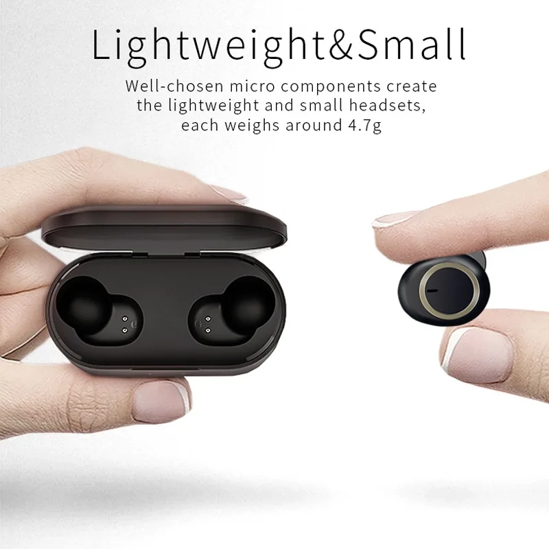TWS-A1 Bluetooth гарнитура 5,0 настоящие Беспроводные Мини невидимые спортивные наушники для бега с зарядным устройством
