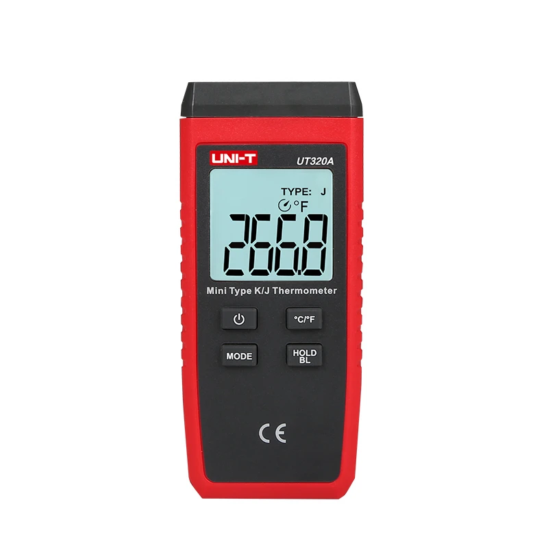 UNI-T UT320A/UT320D мини термопара, термометр контактного типа, двухканальный K/J измеритель температуры, подсветка данных, защита от авто
