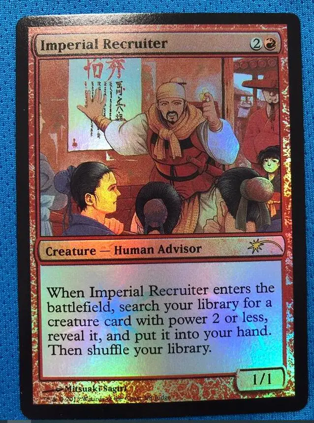 

Imperial Recruiter Judge Gift Cards 2013 Foil magician ProxyKing 8.0 VIP the proxy cards to gathering every single mg card.