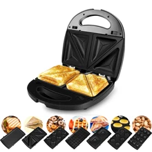 7 In 1 Electric Waffle Maker Large Cooking With 7 Removable Plates Breakfast Sandwich Machine Waffles Pot Baking Pan Sonifer