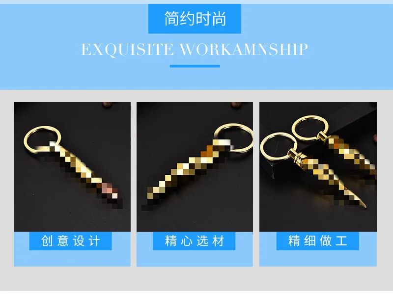 New Style Creative Metal Cool Bullet Beer Bottle Opener Customizable Logo Keychain Pendant