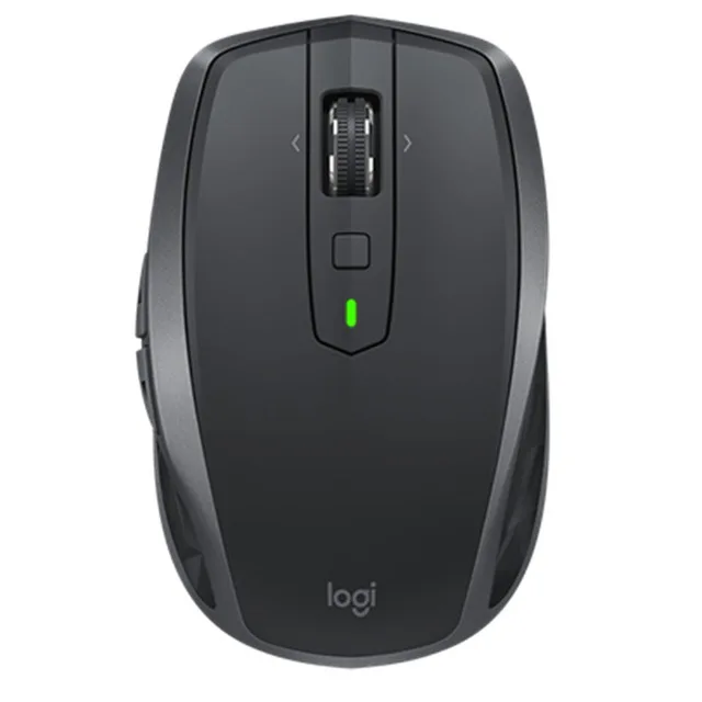 Черный Мышь logitech MX Anywhere 2S 2,4 ГГц Беспроводная мышь 4000 dpi перезаряжаемая игровая мышь для бизнеса и дома - Цвет: Черный