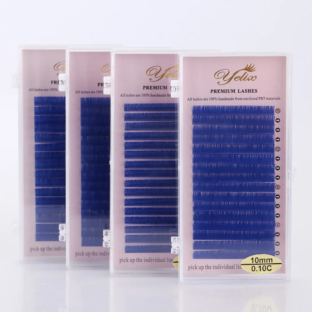 

Yelix Natural Long False Eyelashes Mink Close Packed Eyelash 0.12 Hot Selling Single Planting Eyelash