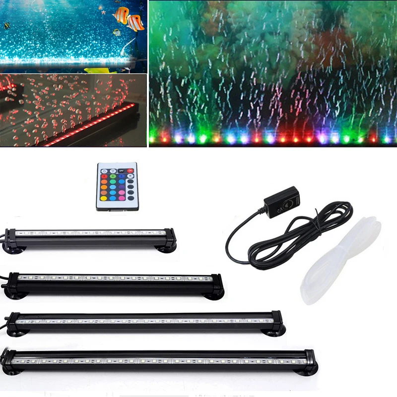 RGB светодиодный аквариумный светильник 25/37/41/51 см 5050 погружной водный воздушный
