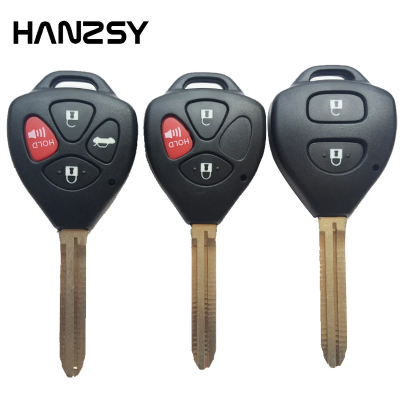 Чехол для автомобильного ключа с 2/3/4 кнопками Toyota Yaris Corolla Matrix RAV4 Venza Camry 2007 2008 2009 2010