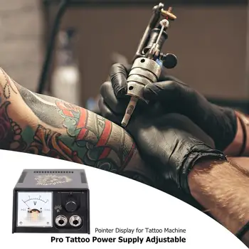 

Tattoo Power Supply Digital Display Voltage Regulation Pointer Power Source Black Comfortable Design of the Human Body