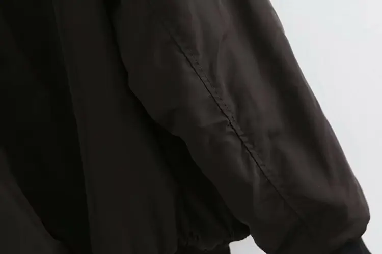 19 зима стиль западный стиль свободный крой Двусторонняя Куртка Пилота хлопок пальто Женская с длинным рукавом плюс бархатная куртка