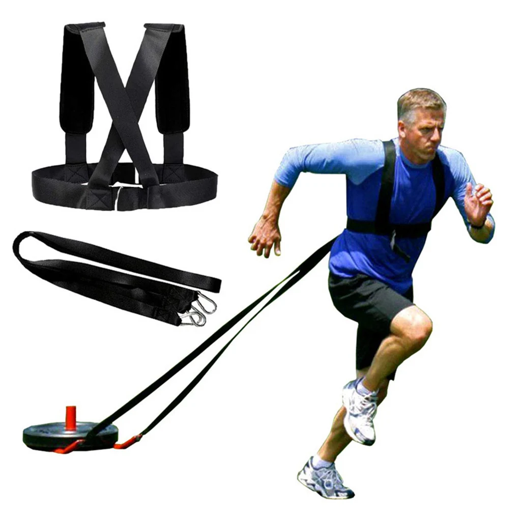 Speed Harness Trainer Power Sled Workout Harness, Tire Pulling Strap Workout Resistance Team Sports Speed Agility Training