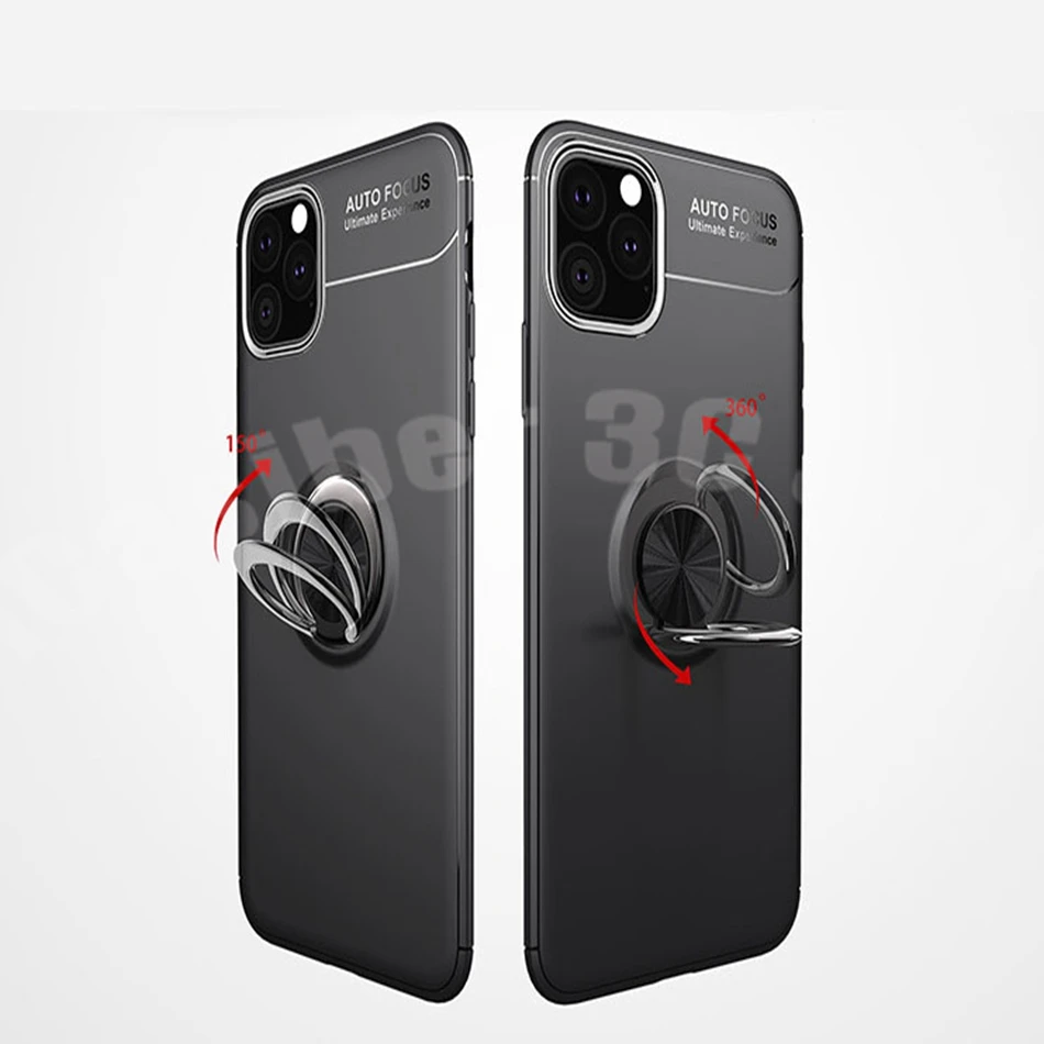 10 шт. противоударный Кронштейн кольцо чехол для iphone 11 XI X XR XS Max полный Чехол для iphone 7 8 6 PLus Мягкий силиконовый держатель чехол