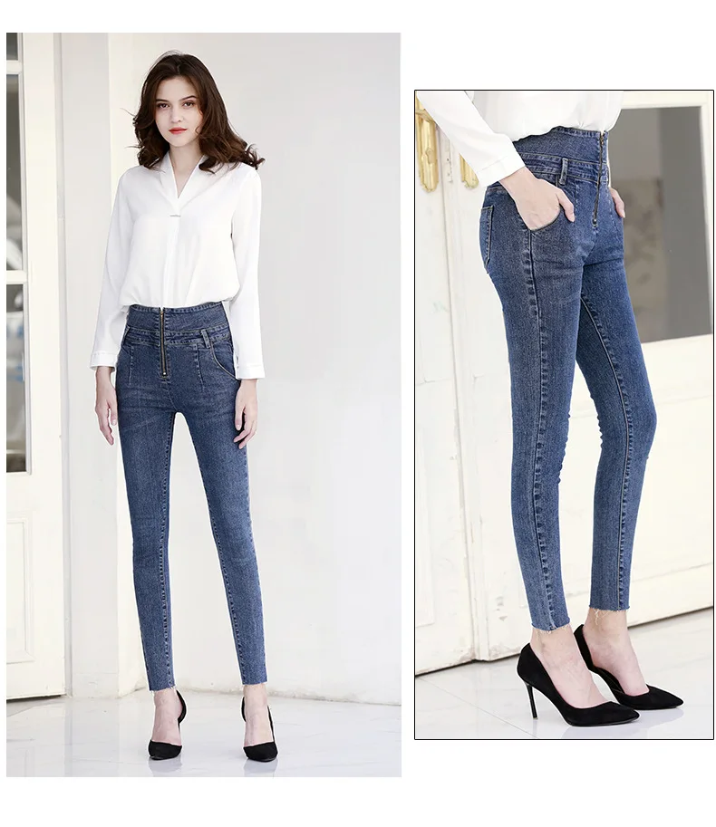 Зима осень женские джинсы с высокой талией джинсы женские джинсы для мамы женские джинсы для женщин большие размеры черный