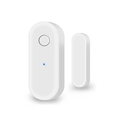 Door Sensor, Smart Wifi Wireless Window Sensor Real-Time Message Notification Compatible With Alexa Google Assistant