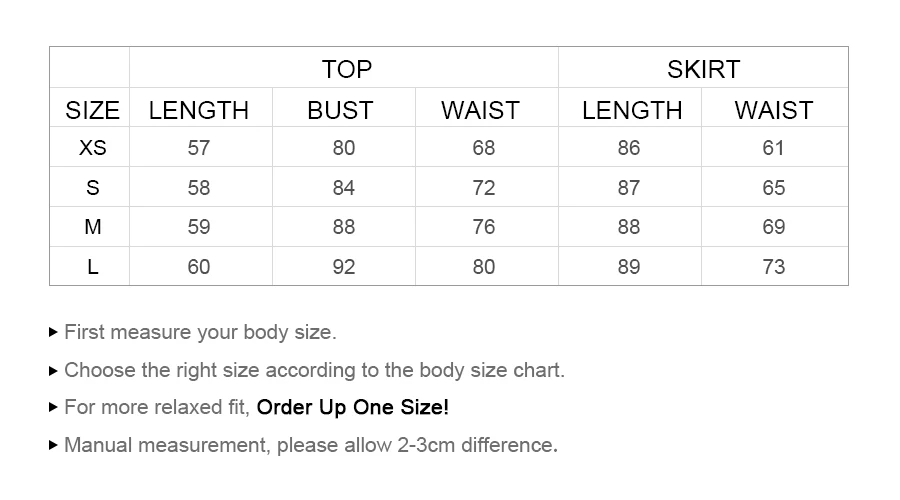 size chart TOP+
