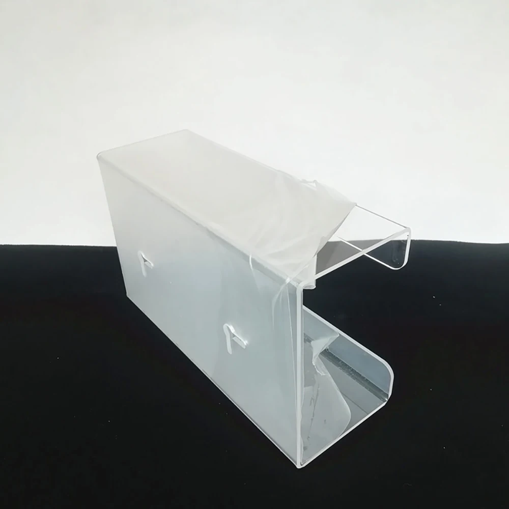 Mountable Plastic Wall Holder Transparent Acrylic Medical Glove Box Tissue Box Holder For Home Office Decor Tissue Box