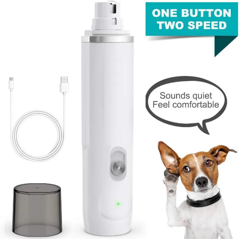 

Rechargeable Pet Nail Grinder Dog Nail Clippers Painless USB Electric Nail Cutter Grooming Trimmer