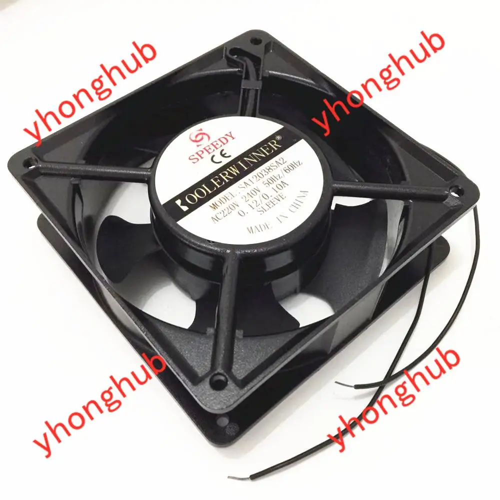 Velocidadey Sa12038sa2 ac 240v 0.1a 120x120x38 mm Ventilador de Refrigeração do Servidor de Fios