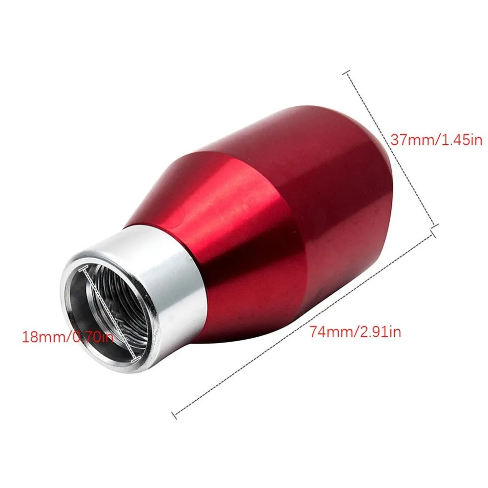 Universal Car 5 Speed Manual Aluminium Gear Shifter Stick Shift Knob Lever Red Car Modification Professional