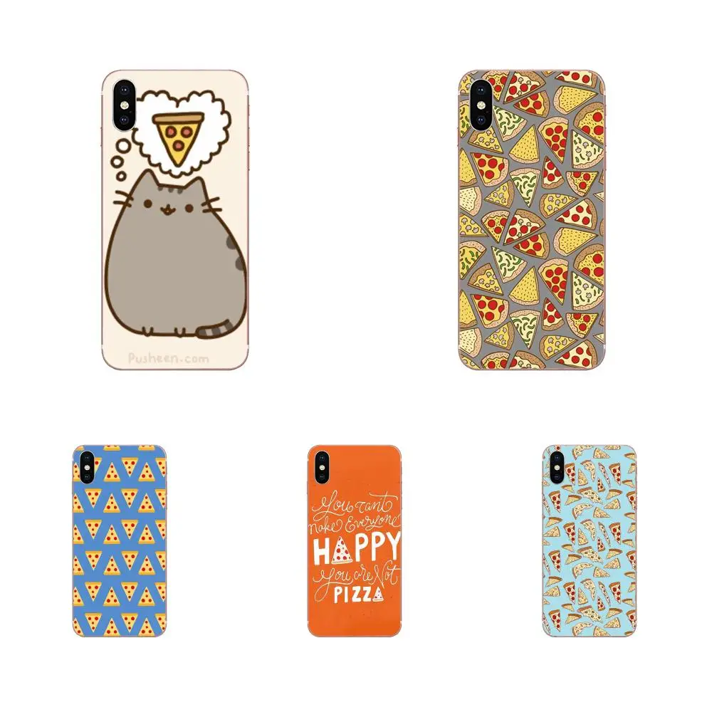 Cute Eating Pizza Patterns Soft Pattern Case Cover For LG G7 ThinQ G5 G6 K50 Q60 K40 K8 Q7 2018 2017 V40 V30 V20 V10 | Мобильные