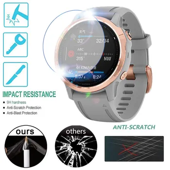 

3PCS Ultra Clear Film Explosion-Proof Smart Watch band Protective Tempered Glass Screen Protector for GARMIN FENIX 6S Pro