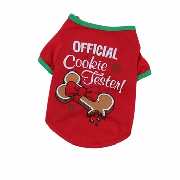 

Autumn Winter Pet Clothes Puppy Cat Kitten Christmas Dog T-Shirt Teddy VIP Panther Pet Clothes Classic Vintage Pattern Pet Cloth