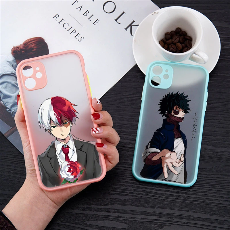 Iphone用クリアケース Iphone 11 12 Pro 8 7 6 Plus Xs Max Xr Se2 13用ケース アニメ 僕のヒーローアカデミア 優れたテクノロジー 電話用緩衝材 Aliexpress