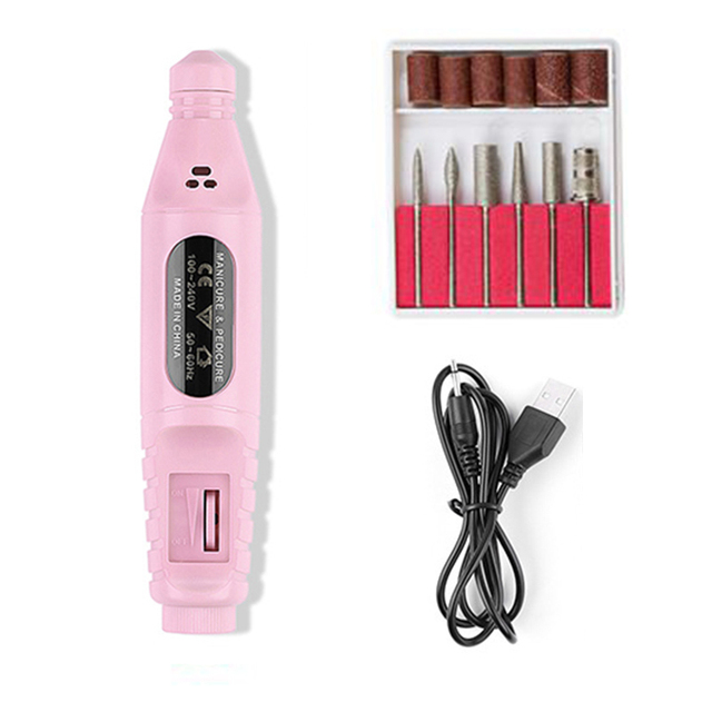 Pro Electric Nail Drill Machine 25000RPM Pedicure Machine Set Electric Manicure Drills Accessory Pedicure Kit Nail Tools