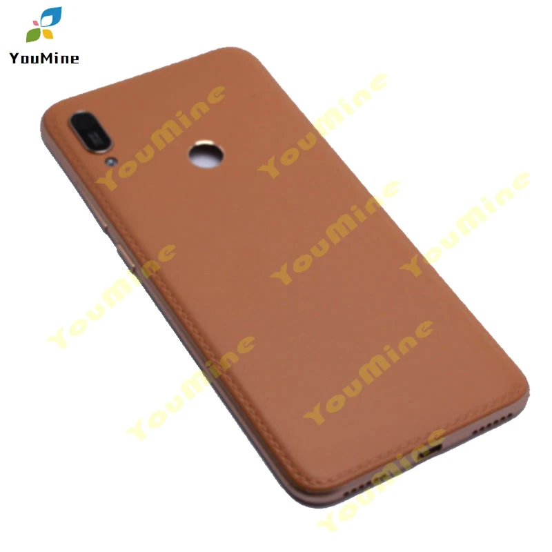Для huawei y6() задняя крышка для батареи, стеклянный корпус, задняя крышка для двери, Сменный Чехол+ объектив для камеры для huawei y6 prime