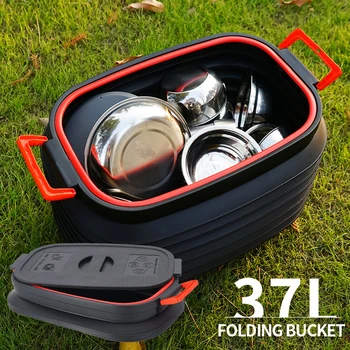 

Camping Folding storage bucket Picnic Hiking Supply Folding Telescopic