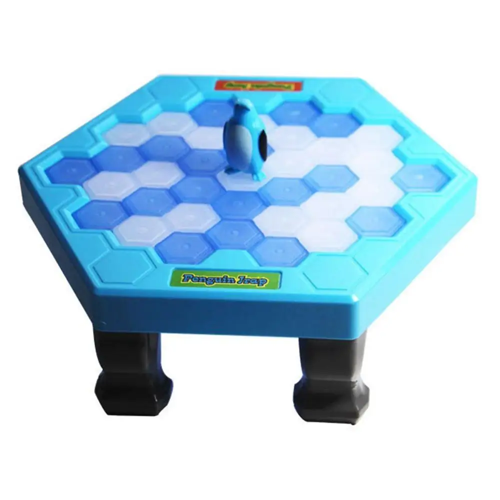 Синий Пингвин ловушка интерактивные вывеска indoor Board игра изделия для крошения льда сохранить Пингвин родитель-ребенок стол развлекательные игрушки - Цвет: Синий