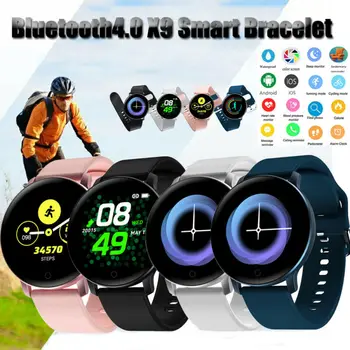 

X9 Smart bracelet Bluetooth Waterproof Silicone Smart Watch Camera For IOS Android Wristband Women Men sports