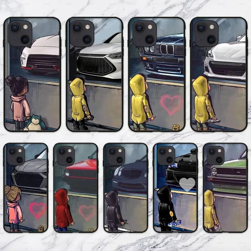 Ruichi Boy See Sports Car Jdm Drift Phone Case Per Iphone 11 12 Mini 13 Pro Xs Max X 8 7 6S Plus 5 Se Xr Shell
