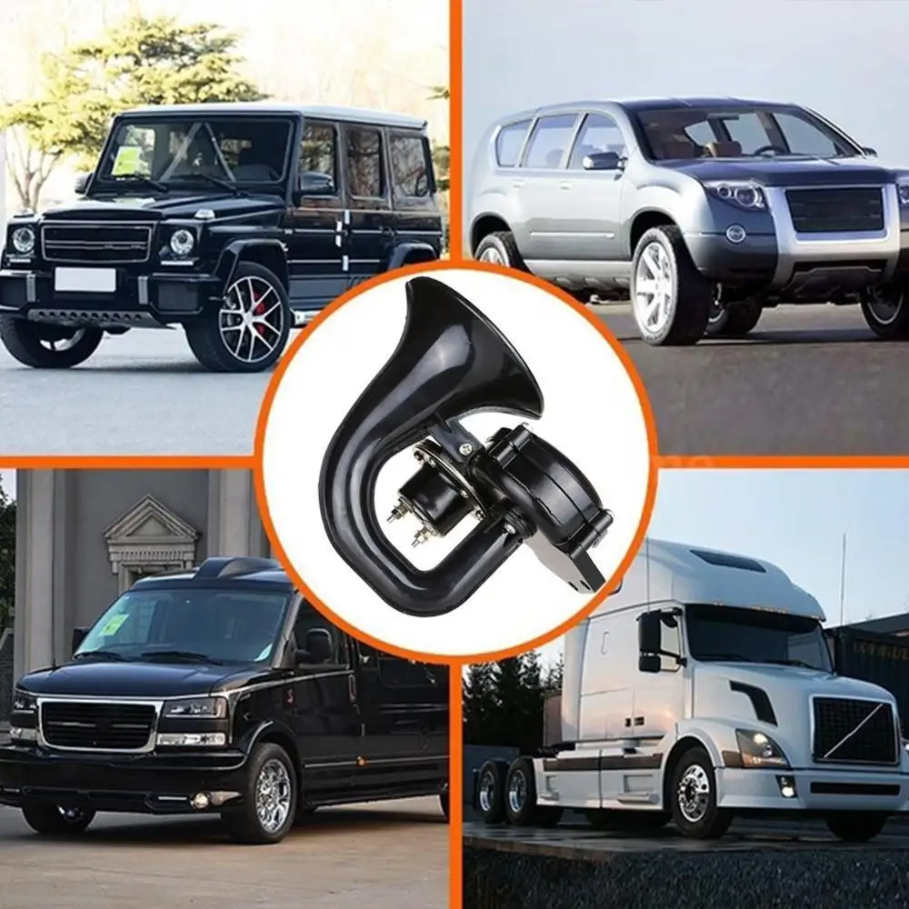 12V 24V воздушный рожок громкий 120db один трубы Улитка автомобиля универсальный автомобиль Ван принт грузовика, автобуса, K2T4