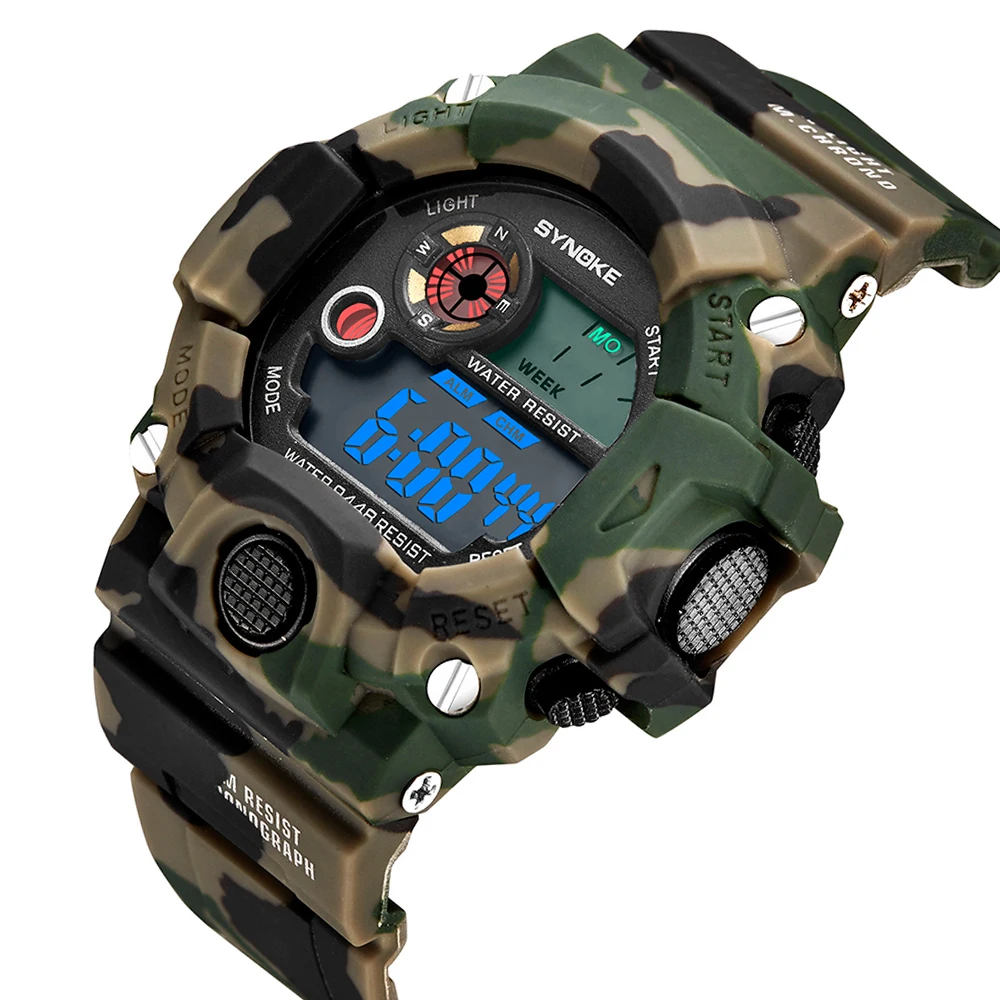 

Men's multi-functional Sports Military Watch waterproof anti-seismic Electronic Watch backlight alarm digital Wristbands